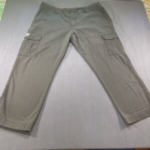 RedHead Cargo Pants Mens  Green Cotton Stretch Straight Leg 42x30 Outdoor Hiking